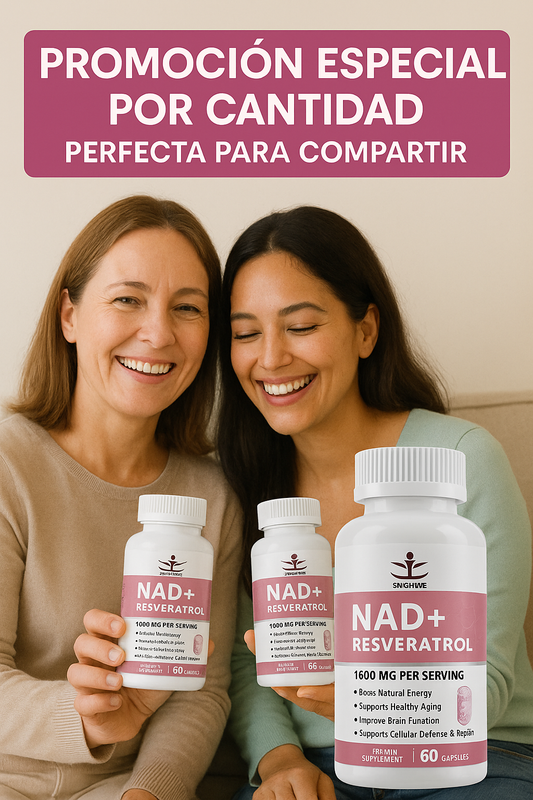 Descubre el Poder de NAD+  Resveratrol Promocion especial para compartir